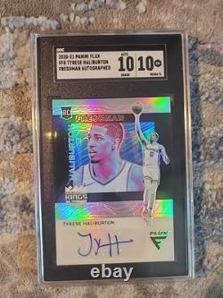 2020-21 Panini Flux FFR Tyrese Haliburton Freshman Autograph SGC 10 / 10