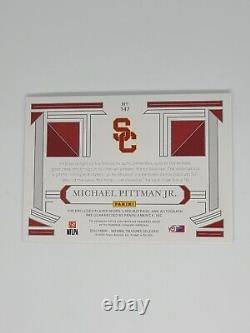 2020 National Treasures Michael Pittman Jr. RC 2/2 Red Parallel RPA On-Card Auto