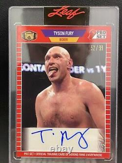 2021 Leaf Pro Set TYSON FURY Autograph Auto Boxing Rookie #52/99 IN HAND