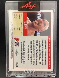 2021 Leaf Pro Set TYSON FURY Autograph Auto Boxing Rookie #52/99 IN HAND