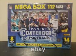 2021 NFL Football Panini Contenders Mega Box Sealed 1 Auto & 2 Mem IN HAND