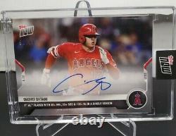 2021 Topps NOW 878A Shohei Ohtani Auto /99 Angels MVP IN HAND SHIPS NOW