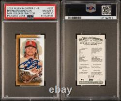 2022 Topps Allen Ginter Brendan Donovan Gold Rookie Auto. /50. PSA 8 PSA 10