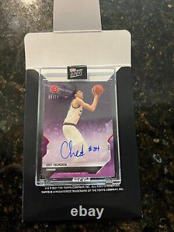 2022 Topps Now Bowman Next Basketball RC PURPLE Auto 16/25 Chet Holmgren IN-HAND