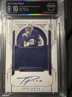 2024 National Treasures Ja'LYNN POLK /99 (RC) Coll Mat Sig Arena Club 9/10