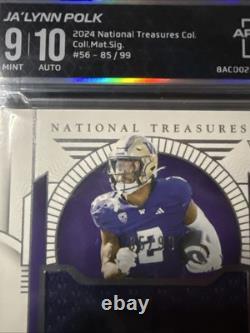 2024 National Treasures Ja'LYNN POLK /99 (RC) Coll Mat Sig Arena Club 9/10