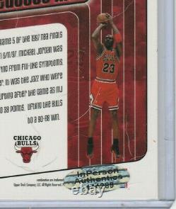 #23 Michael Jordan Autograph Basketball Card with COA Hand Signed Chicago Bulls