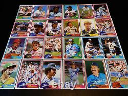 (260) AUTOGRAPHED 1981 TOPPS BASEBALL Card Starter Set Lot HOF Vintage'80s Auto