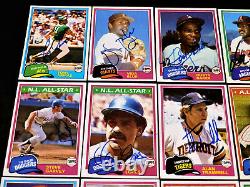 (260) AUTOGRAPHED 1981 TOPPS BASEBALL Card Starter Set Lot HOF Vintage'80s Auto