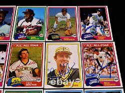 (260) AUTOGRAPHED 1981 TOPPS BASEBALL Card Starter Set Lot HOF Vintage'80s Auto