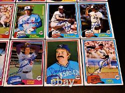 (260) AUTOGRAPHED 1981 TOPPS BASEBALL Card Starter Set Lot HOF Vintage'80s Auto