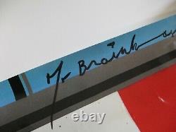 36 Inch Mr Brainwash Poster Hand Signed Autographed Rare Vintage Abstract Pop