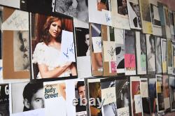 50 Hand Signed Celebrity Card & Paper Collection Lot From Donald Elmblad Estate