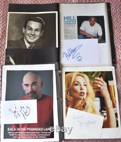 50 Hand Signed Celebrity Card & Paper Collection Lot From Donald Elmblad Estate 50 Hand Signed Celebrity Card & Paper Collection Lot From Donald Elmblad Estate