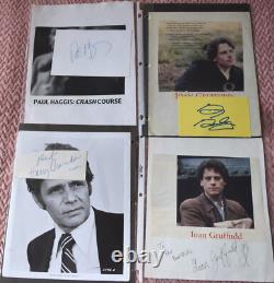50 Hand Signed Celebrity Card & Paper Collection Lot From Donald Elmblad Estate