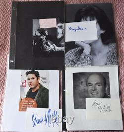 50 Hand Signed Celebrity Card & Paper Collection Lot From Donald Elmblad Estate