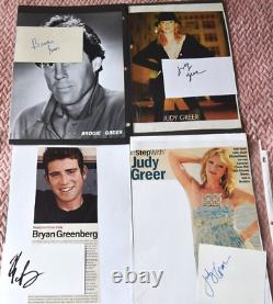 50 Hand Signed Celebrity Card & Paper Collection Lot From Donald Elmblad Estate