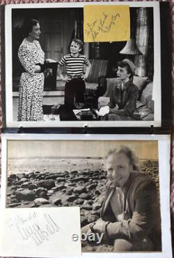 50 Hand Signed Celebrity Card & Paper Collection Lot From Donald Elmblad Estate
