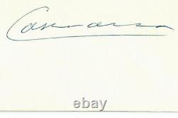 6th Earl of Carnarvon Henry Herbert Hand Signed Card JG Autographs COA