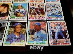 (86) 1982 Topps AUTOGRAPHED Baseball Card Starter Set Lot HOF Auto MLB Star'80s