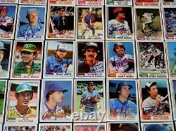 (86) 1982 Topps AUTOGRAPHED Baseball Card Starter Set Lot HOF Auto MLB Star'80s