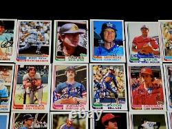 (86) 1982 Topps AUTOGRAPHED Baseball Card Starter Set Lot HOF Auto MLB Star'80s