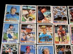 (86) 1982 Topps AUTOGRAPHED Baseball Card Starter Set Lot HOF Auto MLB Star'80s