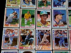 (86) 1982 Topps AUTOGRAPHED Baseball Card Starter Set Lot HOF Auto MLB Star'80s