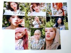 9 Pcs Set TWICE MORE N MORE Autographed 6'' Photos Hand Signed Autographs Gifts