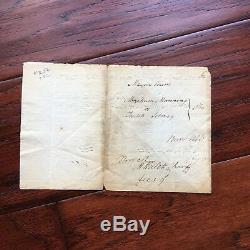 AARON BURR Autograph HAND SIGNED EARLY Legal Doc Dueled ALEXANDER HAMILTON