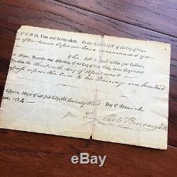 AARON BURR Autograph HAND SIGNED EARLY Legal Doc Dueled ALEXANDER HAMILTON