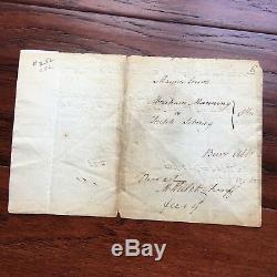 AARON BURR Autograph HAND SIGNED EARLY Legal Doc Dueled ALEXANDER HAMILTON