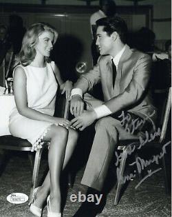 ANN MARGRET HAND SIGNED 8x10 PHOTO GREAT POSE WITH ELVIS TO STEVE JSA