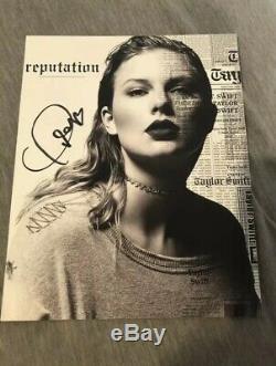 AUTOGRAPHED reputation Album Cover Photo Taylor Swift HAND SIGNED
