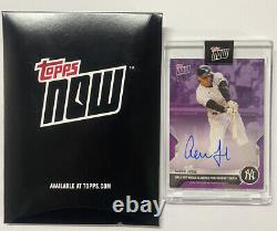 Aaron Judge On-Card Autograph 21/25 MLB Topps Auto Baseball Card 895C NY Yankees