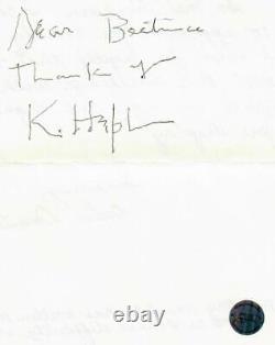 African Queen Katherine Hepburn Hand Signed Fan Letter Todd Mueller COA