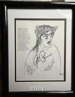 Al Pacino Hand Signed Hirschfeld Limited Edition Salomé Broadway Litho Autograph