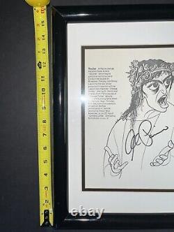 Al Pacino Hand Signed Hirschfeld Limited Edition Salomé Broadway Litho Autograph