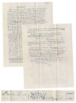 Albert Einstein Autograph Letter Signed on God & Science with Calculations in Hand