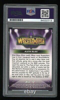 Alexa Bliss PSA/DNA Certified 2018 Topps Hand Signed Autograph Auto Blue Ink