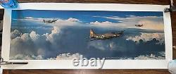 Alone No More William S Phillips Hand Signed Print 617/850 B-17 WWII 14 x 36