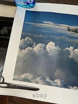 Alone No More William S Phillips Hand Signed Print 617/850 B-17 WWII 14 x 36