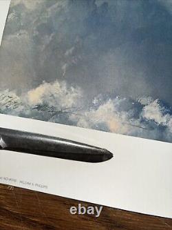 Alone No More William S Phillips Hand Signed Print 617/850 B-17 WWII 14 x 36