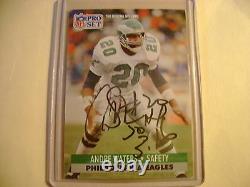 Andre Waters Hand Signed Auto Autograph Proset Card Philadelphia Eagles Deceased