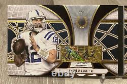 Andrew Luck Hand Drawn Play, Auto Booklet 2015 Topps Supreme Spider 2 Y Banana