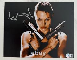 Angelina Jolie Hand Signed 8x10 Tomb Raider Photo Beckett BAS Authenticated