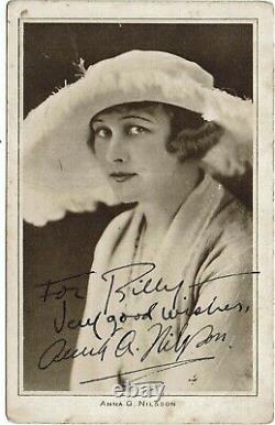 Anna Q Nilsson Hand signed original Vintage Photograph 5 x 3