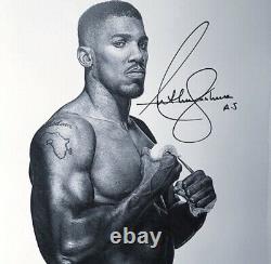 Anthony Joshua Signed (WET HAND SIGNATURE)