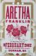 Aretha Franklin Real Hand Signed Hatch Print Show Poster Jsa Coa Autographed