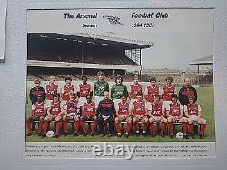 Arsenal Official Team Photo 1984-85 With Hand Signed AUTOGRAPHS Rare Wow